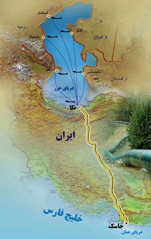 موقع خط أنابيب نكا–جاسك