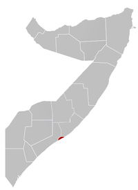 Location in Somalia