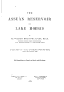 خزان أسوان وبحيرة قارون (1904)