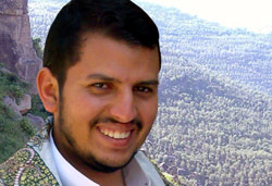 عبد الملك الحوثي في شبابه