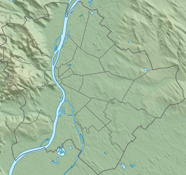 ملف:Topographic map of Budapest.png