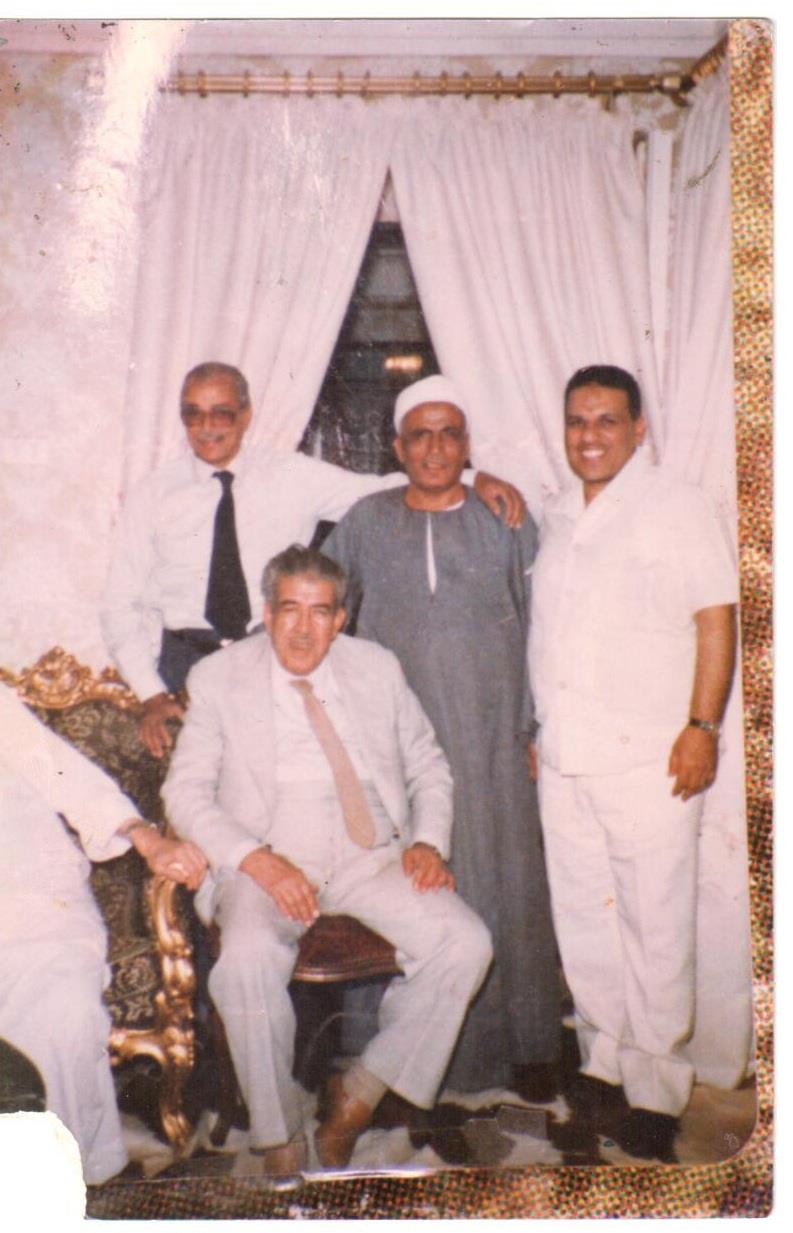 الشيخ حسن عليان واللواء صلاح شادى والاستاذ مهدى عاكف