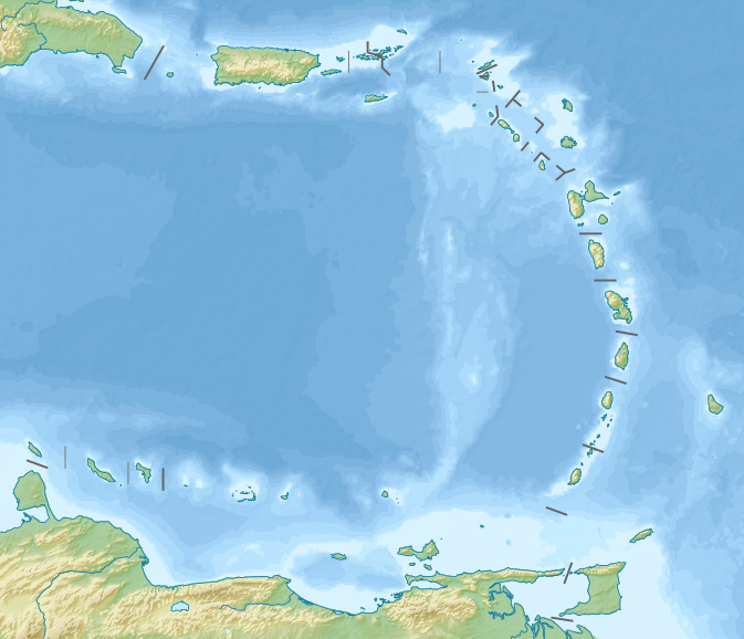 ملف:Relief map of Lesser Antilles.png