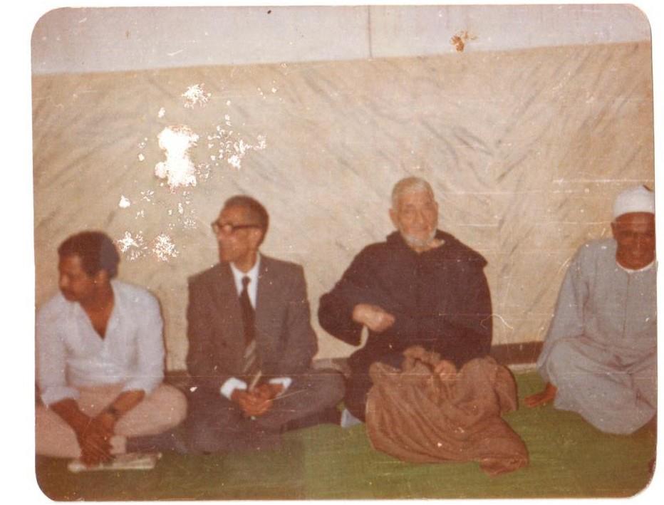 الشيخ حسن عليان والاستاذ عمر التلمسانى