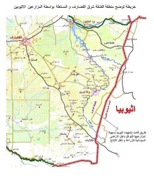 خريطة توضح منطقة الفشقة شرق القضارف.jpg