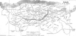 Location of القبائل Kabylia