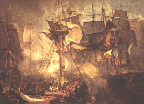 ملف:Turner, The Battle of Trafalgar (1806).jpg