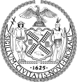 Seal of New York City (B&W).svg