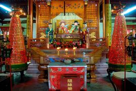 Altar of Shangdi and Doumu at the Chengxu Temple (Taoist) in Zhouzhuang.
