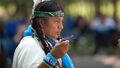 Winnemem Wintu chief Caleen Sisk in traditional dress (2009)