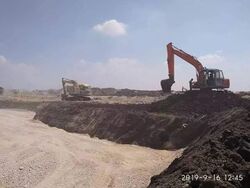 رفع الرمال والتعميق.