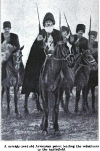 كاهن في السبعين يقود الأرمن أثناء المقاومة الأرمنية