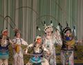 A Chinese opera performance in Beijing known as Peking opera (京劇/京剧)