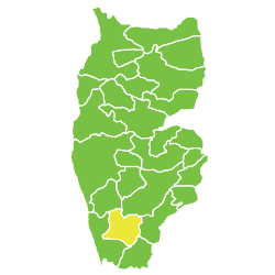 موقع ناحية صفصافة في محافظة طرطوس.