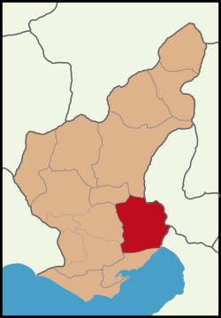 موقع جيحان في تركيا.