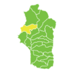 موقع ناحية عين البيضا في محافظة اللاذقية.