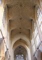 Fan vaulting in Bath Abbey.