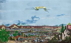 Vista de Mrauk-U, ou Arrakan (cidade de Arracão) no primeiro plano o bairro português.jpg