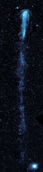 Ultraviolet mosaic of Mira's bow shock and tail