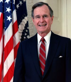 George H. W. Bush, President of the United States, 1989 official portrait.jpg