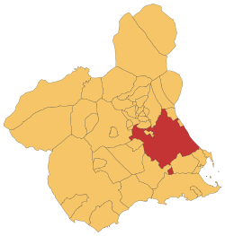 Location in Murcia