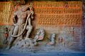 Naga (marked 15) in the Varaha panel at Udayagiri Caves