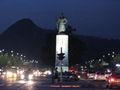 Gwanghwamun avenue at night
