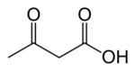 Skeletal formula of 3-oxobutanoic acid