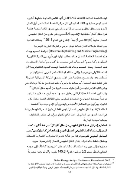 ملف:تصدير الغاز الطبيعي خيارات إسرائيل وقبرص ومشاريع التعاون بينهما، سايمون هندرسون.pdf