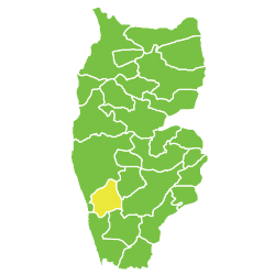 موقع ناحية المعزة في محافظة طرطوس.