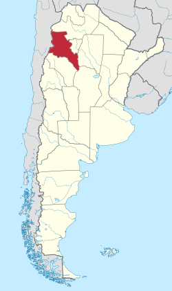 Location of Catamarca within Argentina