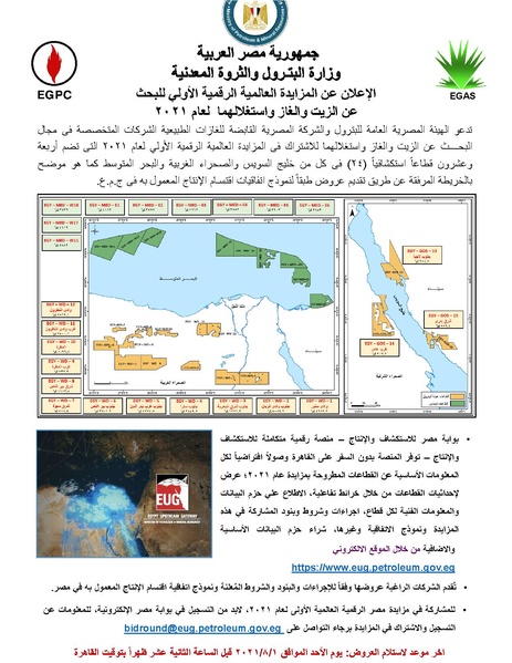 ملف:إعلان مزايدة الهيئة المصرية العامة للبترول، مارس 2021.pdf