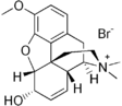 Chemical structure of Codeine methylbromide.
