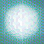 قبعة ڤـِگا، 1979، اوپ آرت، تيمة تجريدية، أكريليك.