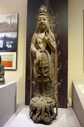 Liao era painted wooden statue of Guanyin
