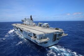 The Brazilian aircraft carrier Atlântico.