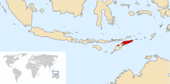 Portuguese Timor with 1869-established boundaries.