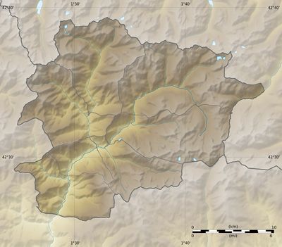 Location map Andorra
