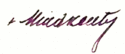 يوزف مندسنتي's signature