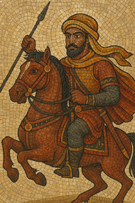 لوحة فسيفسائية لأبو زيد الهلالي