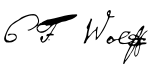 Signature of Wolf C F.svg
