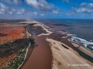 مصب نهر جوبا في المحيط الهندي
