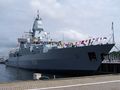 F221 Hessen, a German Sachsen-class frigate