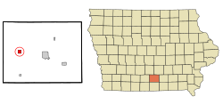 Location of Lucas, Iowa