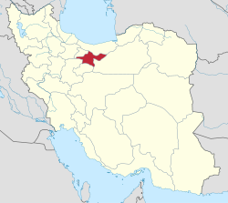 Location of Tehran Province in Iran