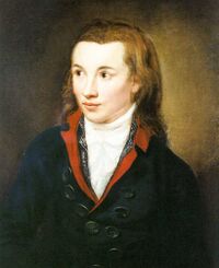 Novalis (1799), portrait by Franz Gareis