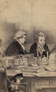 Portrait of Ladies of Llangollen (in Library) (4674324).jpg