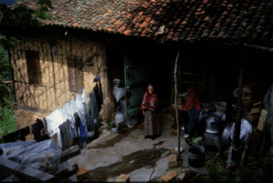 منزل تقليدي نصف خشبي من مطلع القرن العشرين ليونانيي پنطس.