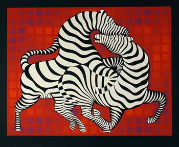 لوحة الحمار الوحشي لڤازاريلي.