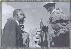 الرئيس جمال عبد الناصر على الجبهة المصرية أثناء حرب الاستنزاف